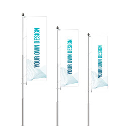 8 meter reklammast i aluminium