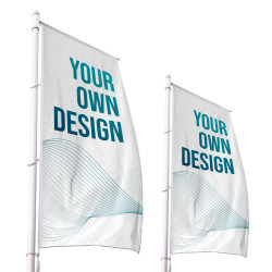 Flags with eyelets