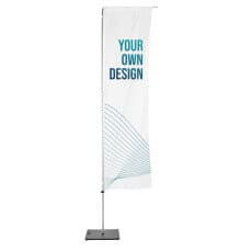 Oriflamme Fly Banner avec  Banderole Rectangulaire