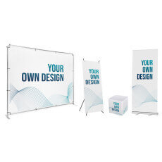 Tilpassede reklameutstillere og displays for messer og stands