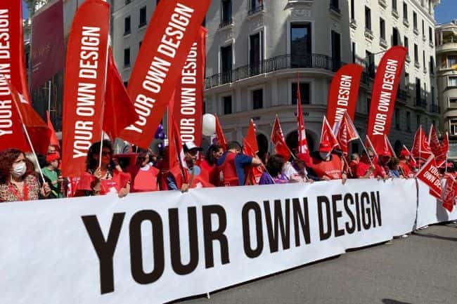Fly Banners y pancartas para manifestaciones