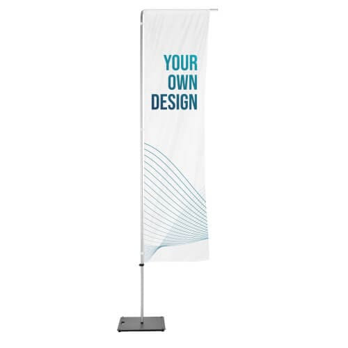 Fly Banner Rectangular con base Deluxe 4Kg
