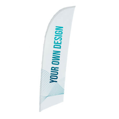 Banderola suelta sin refuerzo pack fly banner surf