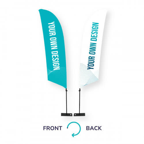 Fly Banner Surf Oriflamme Voile Double Face