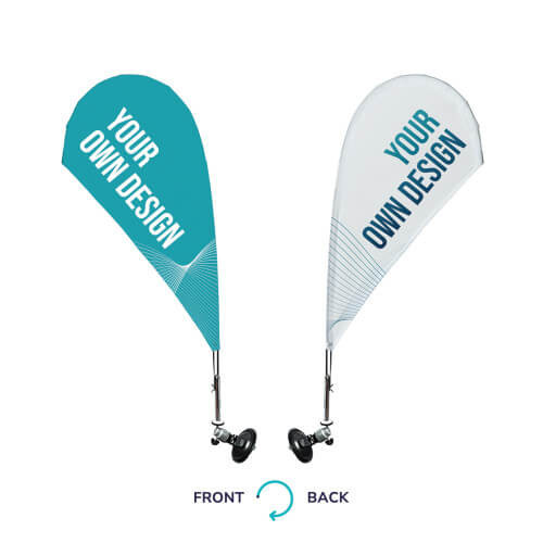 Mini Fly Banner para automoción Doble Cara Gota