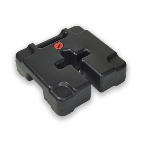 Base pour tente remplissable pour une meilleure stabilité