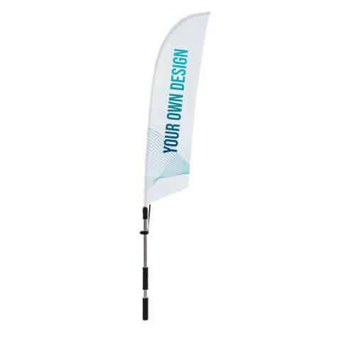 Bandeira Surf e mastro da mochila fly banner publicitária