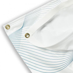 Drapeau avec œillets tout autour
