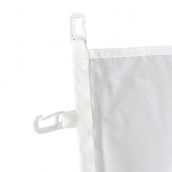 Drapeau avec mousquetons blancs et fourreau