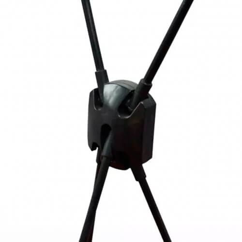 União das varetas e do suporte do Display em X
