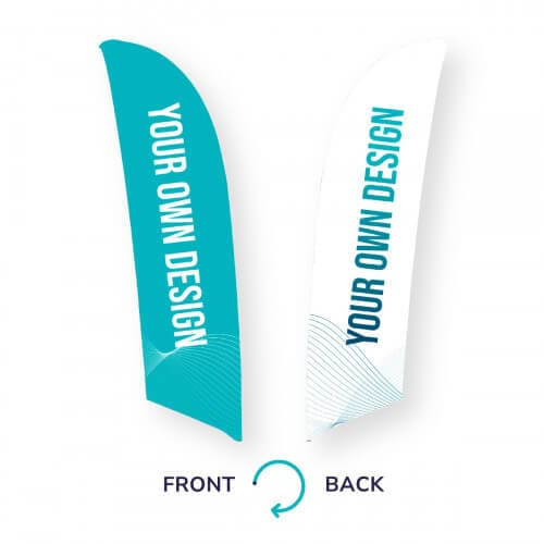 Bandera suelta del Fly Banner Surf S Doble Cara
