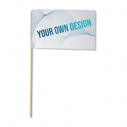 Bandeira com vareta do madeira